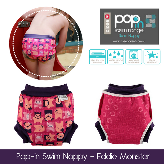 Pop-In Reusable Baby Swim Nappy (Vintage Range) [CLEARANCE]